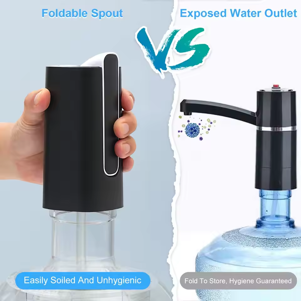 Automatic Water Dispenser Pump Foldable Hidden Water Outlet Charging ...