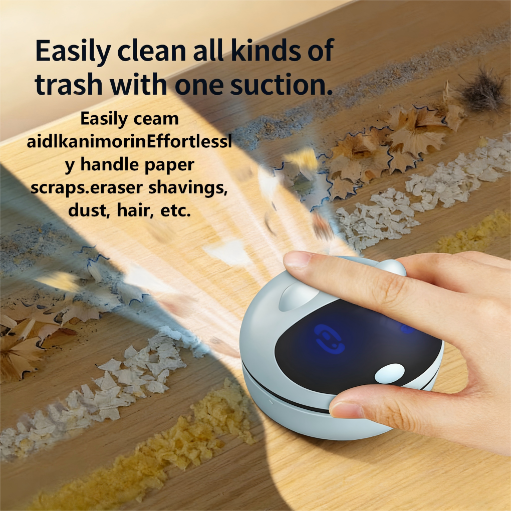 Powerful Suction Mini Desktop Vacuum USB Cleaner Compact Dust Removal ...
