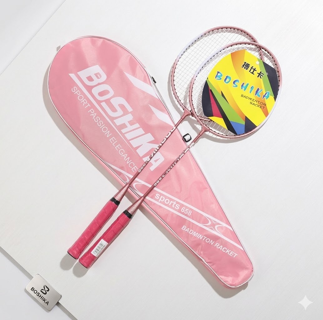 2 PCS Badminton Racket Badminton Racquets Set Double Rackets ( FREE ...