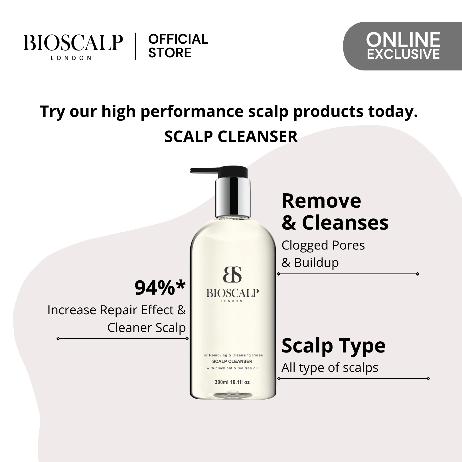 Bioscalp Scalp Cleanser (300ml) | Shopee Malaysia