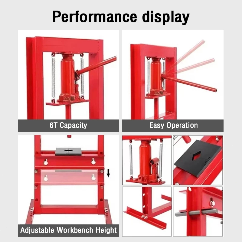 Limited Offer 6/12/20Ton Heavy Duty Hydraulic Press Jack Bearing ...