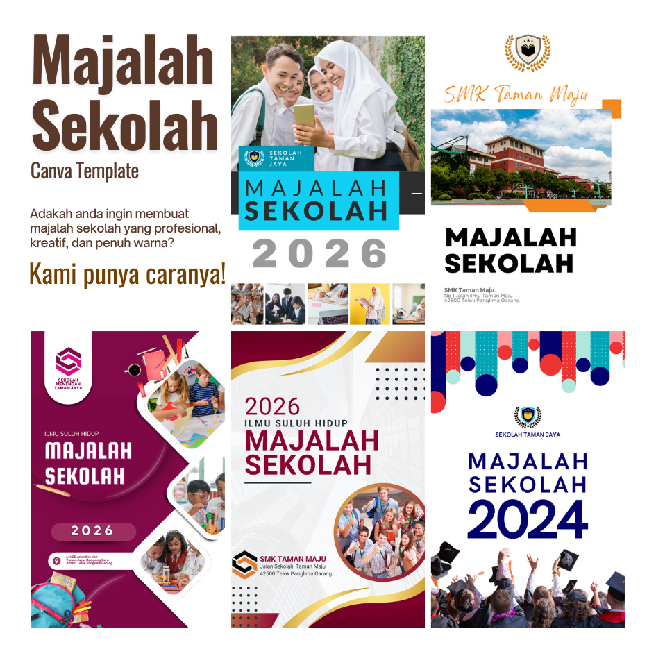 BUNDLE SALE - Canva Template Majalah Sekolah | Shopee Malaysia