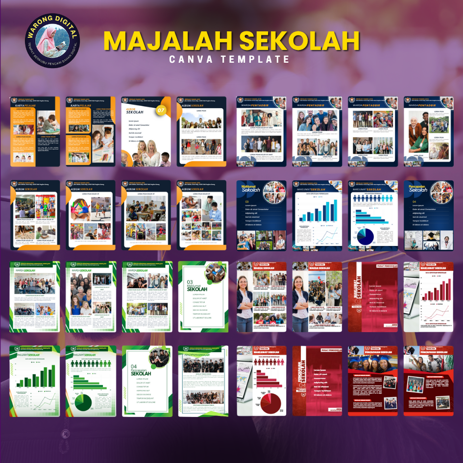 BUNDLE SALE - Canva Template Majalah Sekolah | Shopee Malaysia