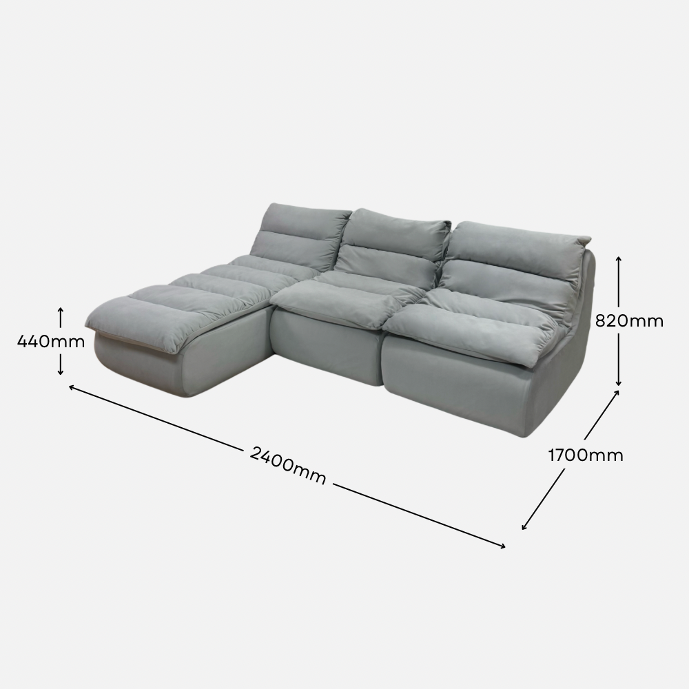 [FREE INSTALLATION] Como Home Modular Sofa | Easy Clean | Pets Friendly ...