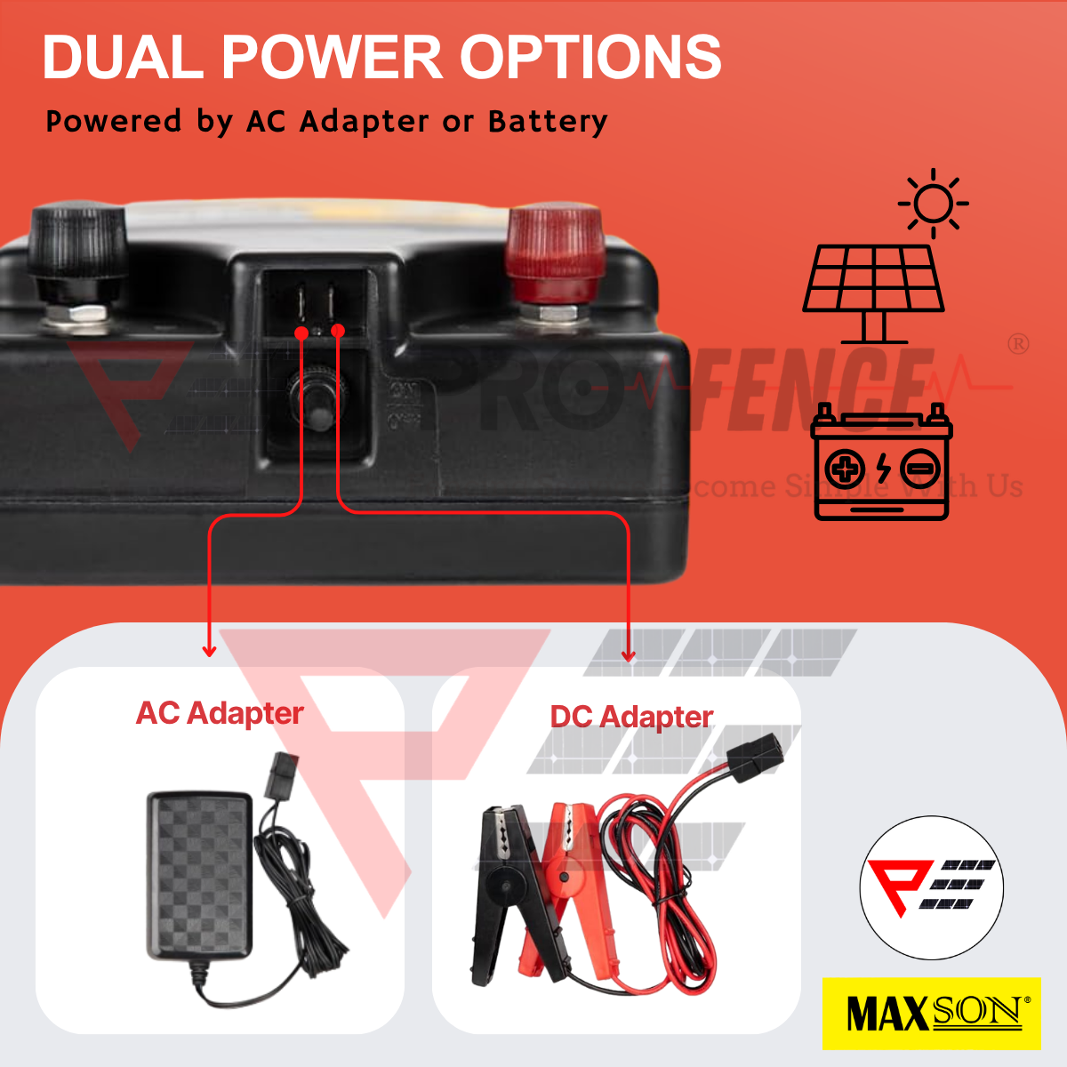 Maxson Energizer M10 M20 M30 MXB7 MXB13 Electric Fence Pagar Elektrik ...