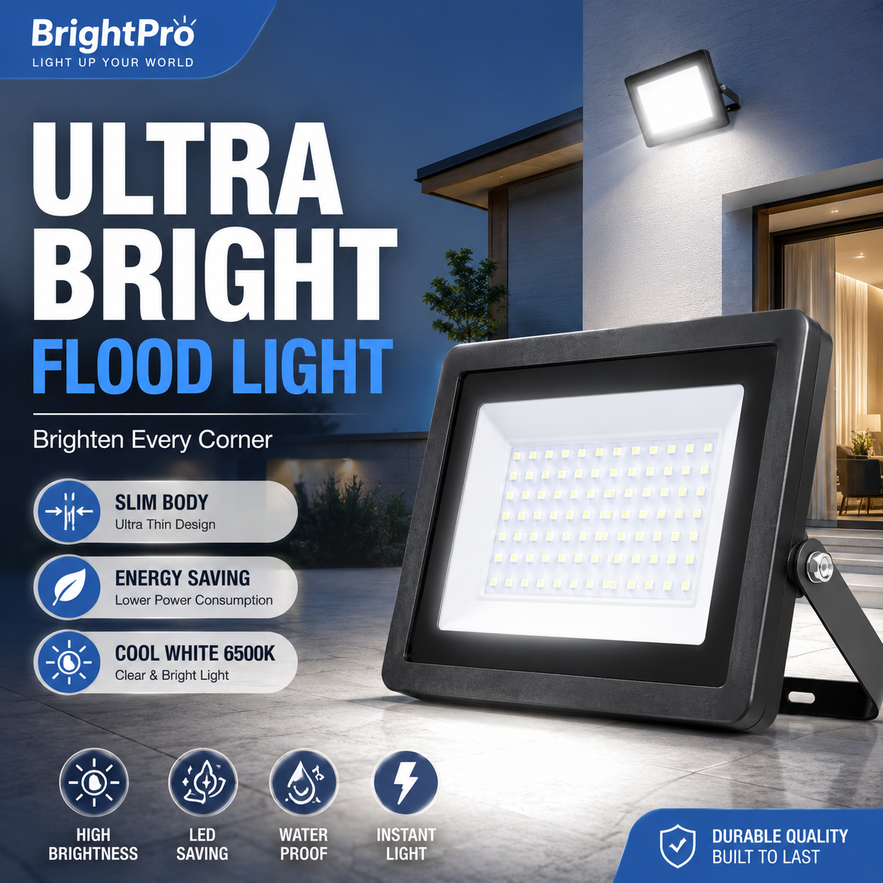 [Ready Stock] LED Spotlight Sensor Flood Light RGB Celling 3000W ...