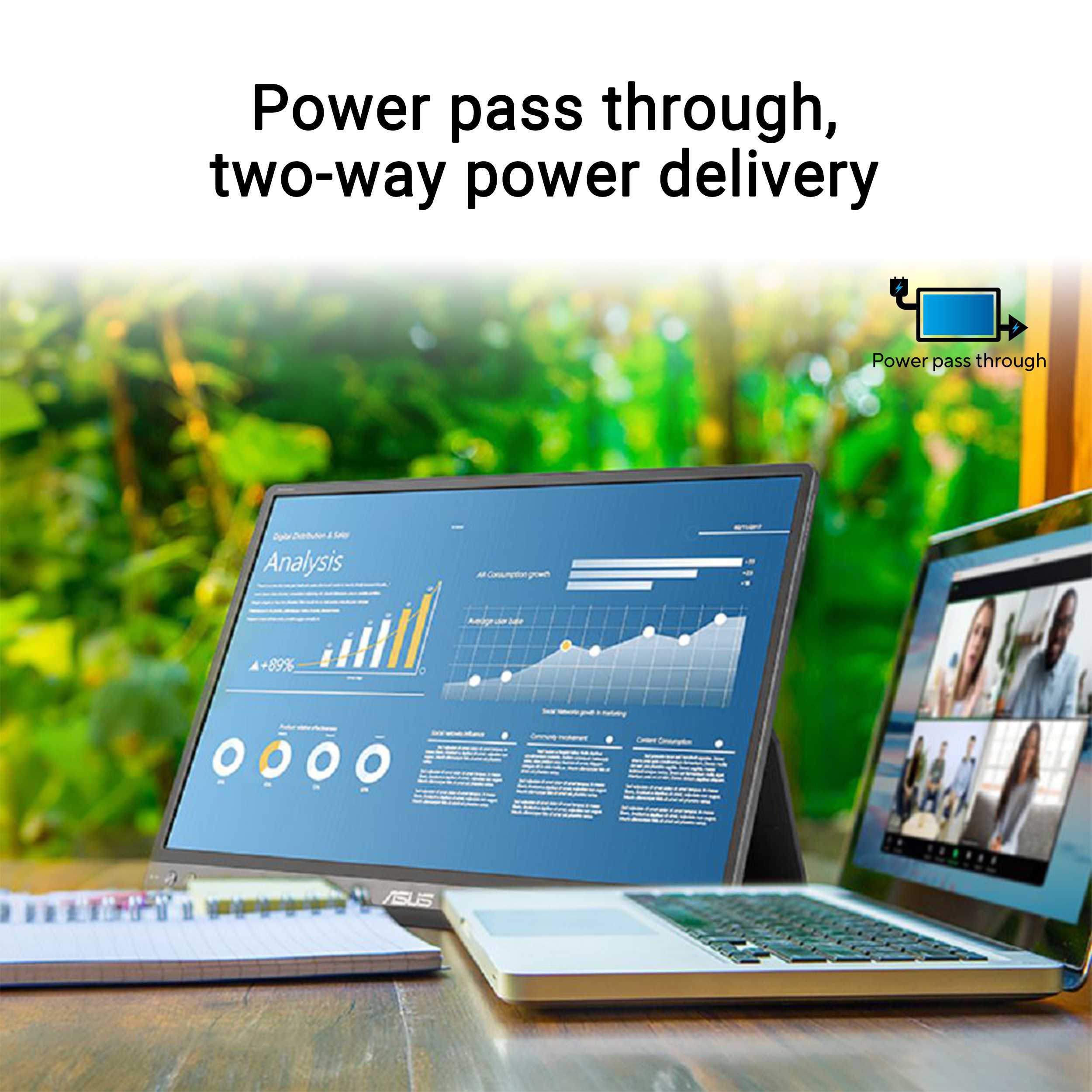 ASUS ZenScreen OLED MQ16FC Portable Monitor – 16-inch 16:10 1920 x 1200 ...