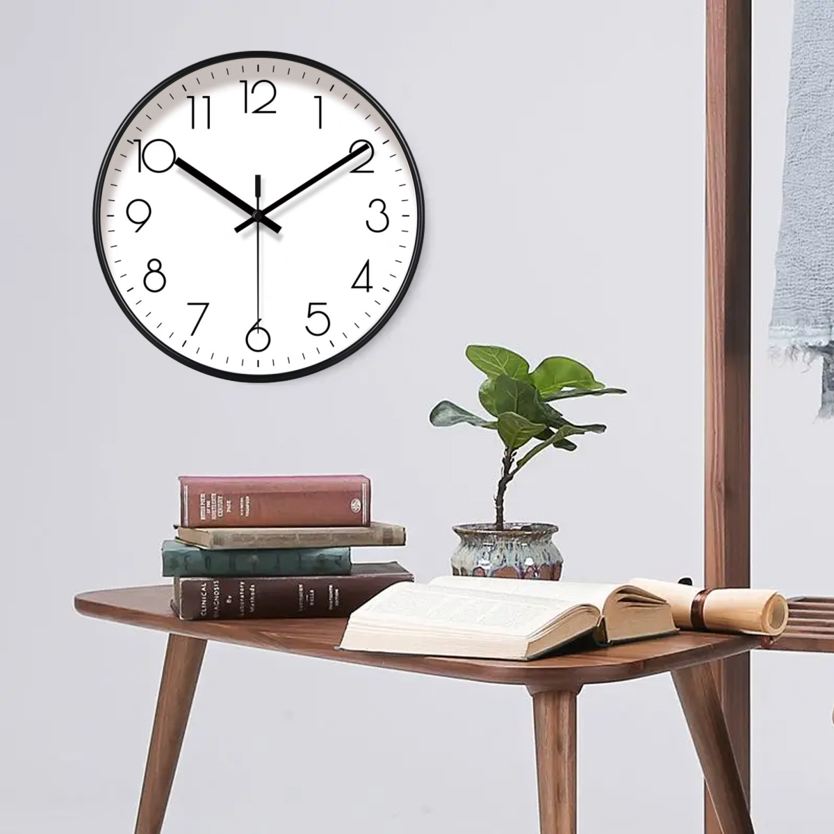 Silent Nordic Wall Clock 30cm Modern Brief Style Ideal for Home, Office ...