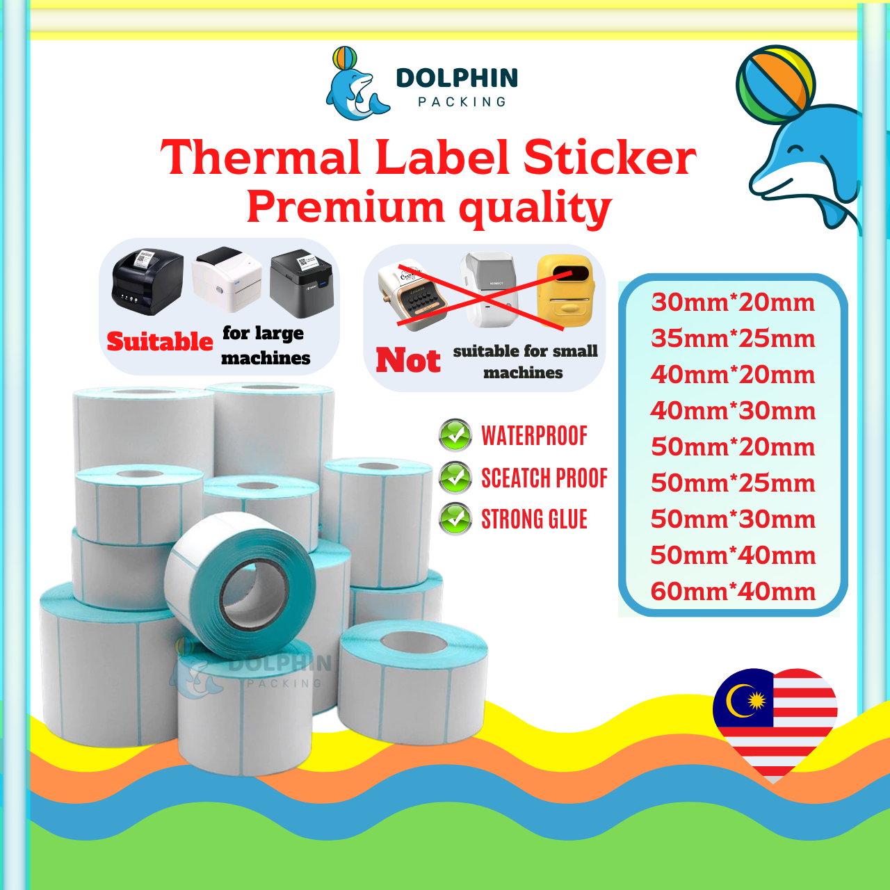 Thermal Sticker Thermal Paper Barcode Label Sticker Price Tag Product ...