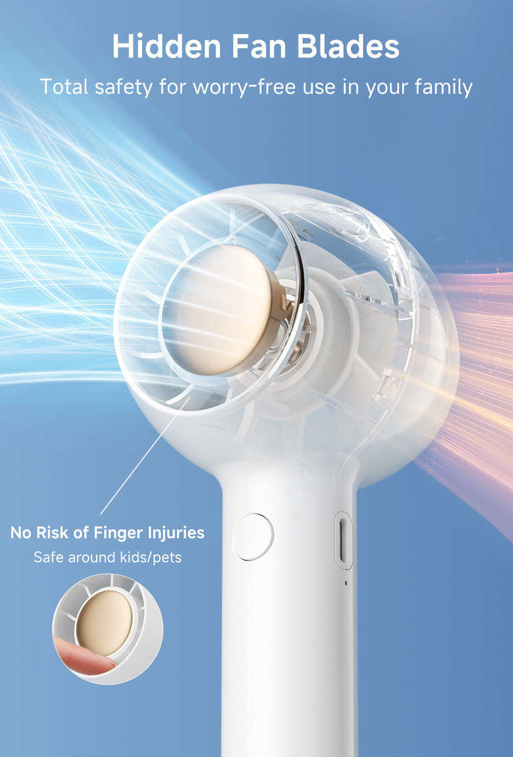 Simplus Portable Mini Cooling Fan | 3-in-1 Handheld Hanging Desktop ...