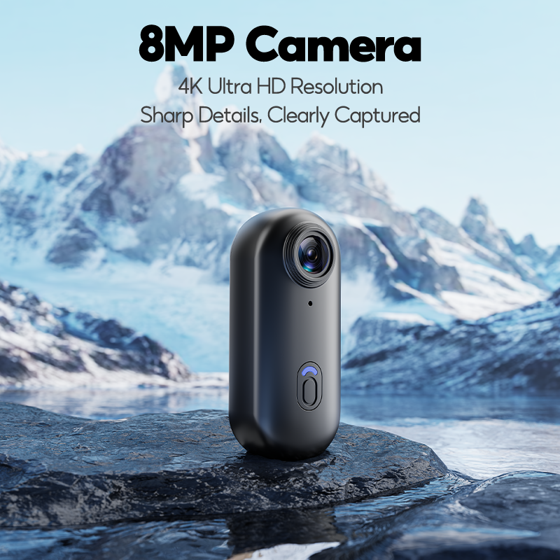 4K Action Camera Portable Waterproof 360° Video Digital Sports Camera ...
