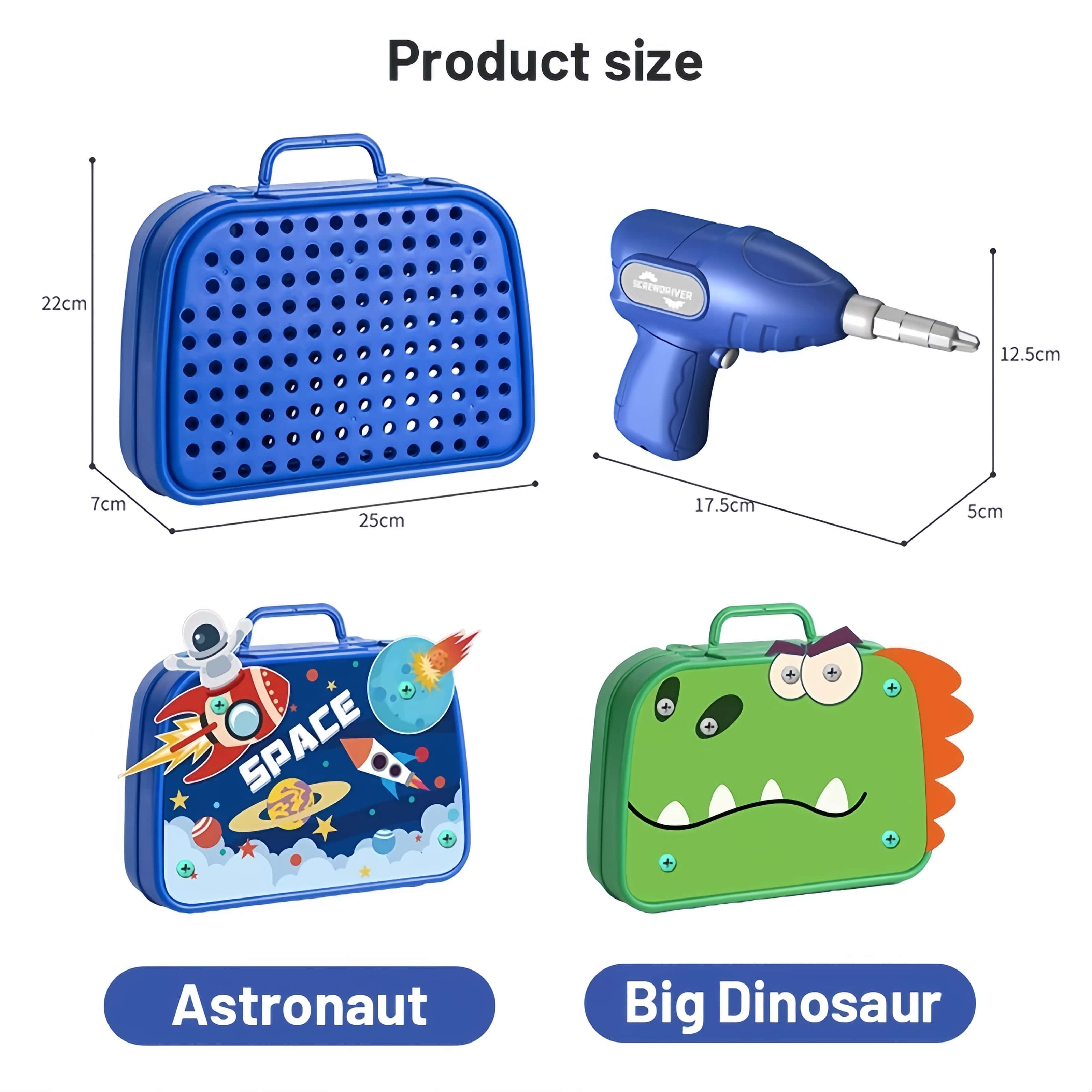 【24h】230pcs Building Blocks Children Electric Drill Toy Set Screw ...