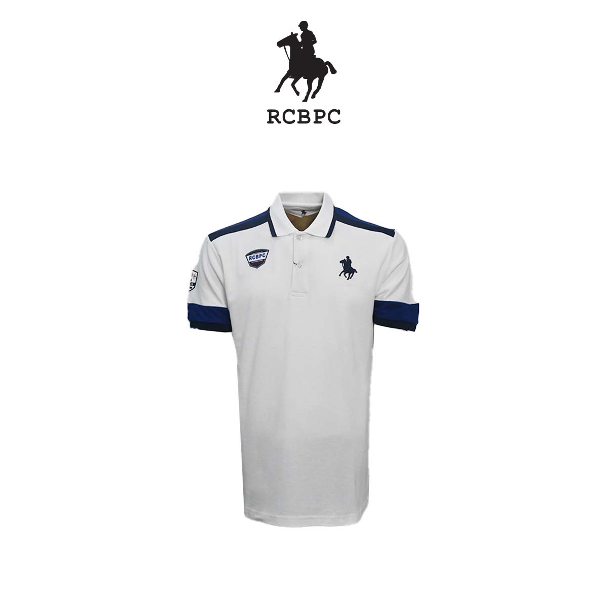 RCBPC Men Embroidery Polo Shirt Short Sleeve PMTS20239-70 - White ...