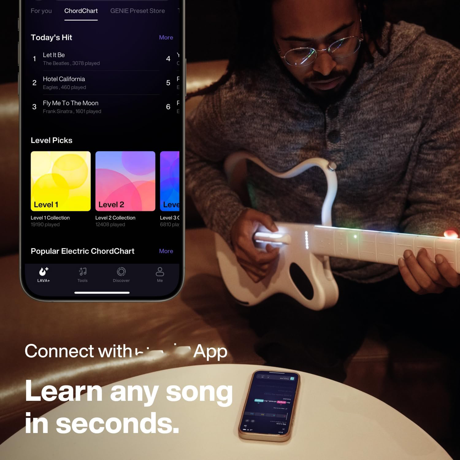 Stringless Smart Guitar Foldable No Strings Attached Hundreds of ...