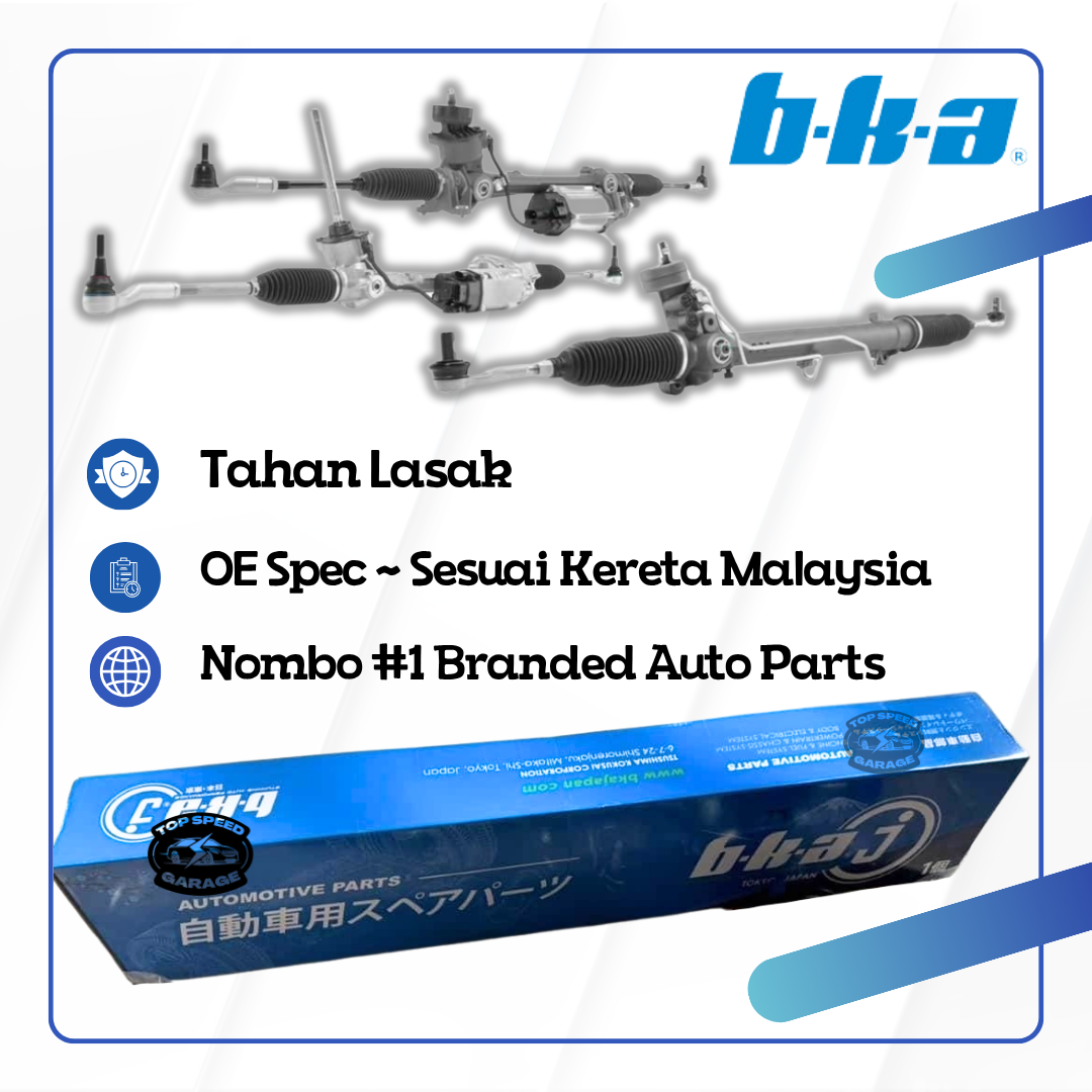 BKA Japan Heavy Duty Steering Rack with Rack End Hilux Gun125 Gun126 ...