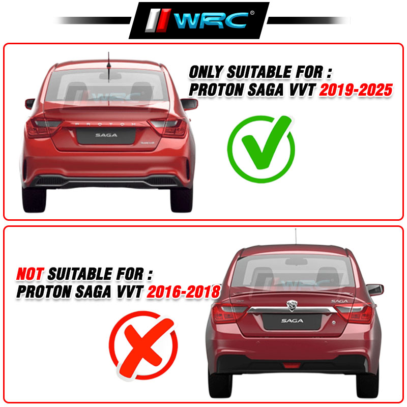 DTK Proton Saga VVT 2019 - 2025 Dynamic Rear Bumper Reflector With ...