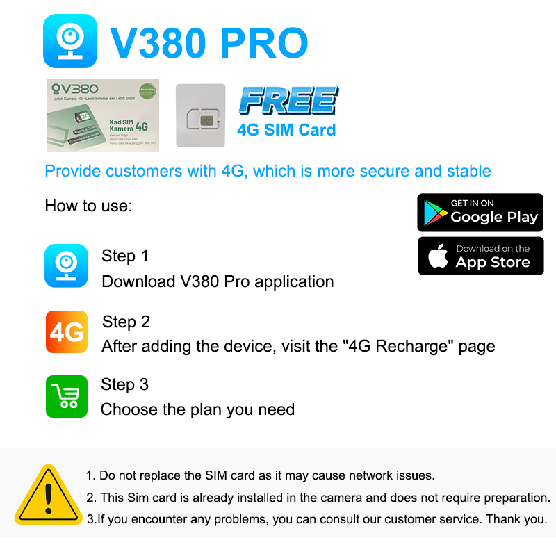 V380 Pro V86 wireless dual lens outdoor waterproof wifi 360° 4G cctv ...