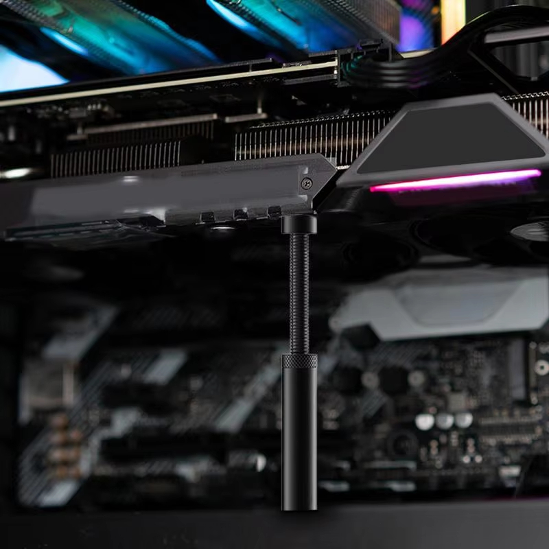 Adjustable Telescopic Rotary Aluminum GPU Holder Stand Graphics Card ...