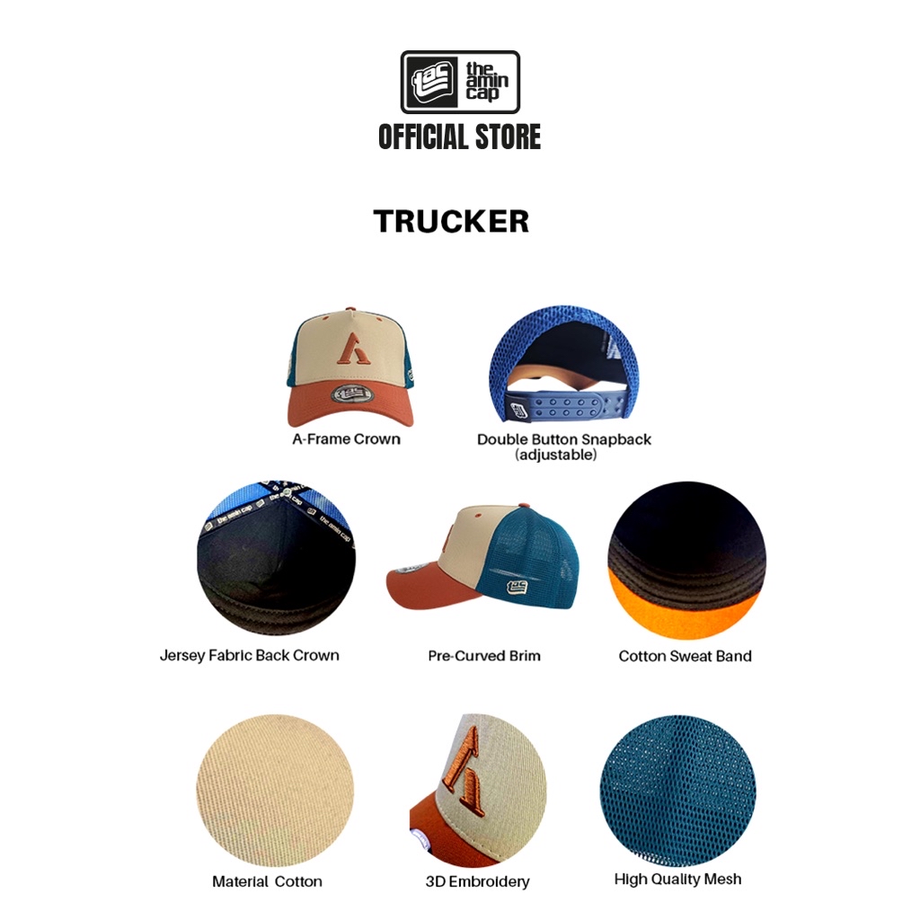 THE AMINCAP TRUCKER PREMIUM QUALITY | Shopee Malaysia