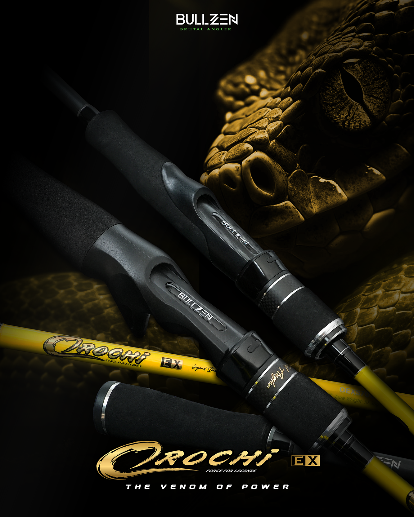 Bullzen Orochi EX Carbon Fishing Rod | Shopee Malaysia