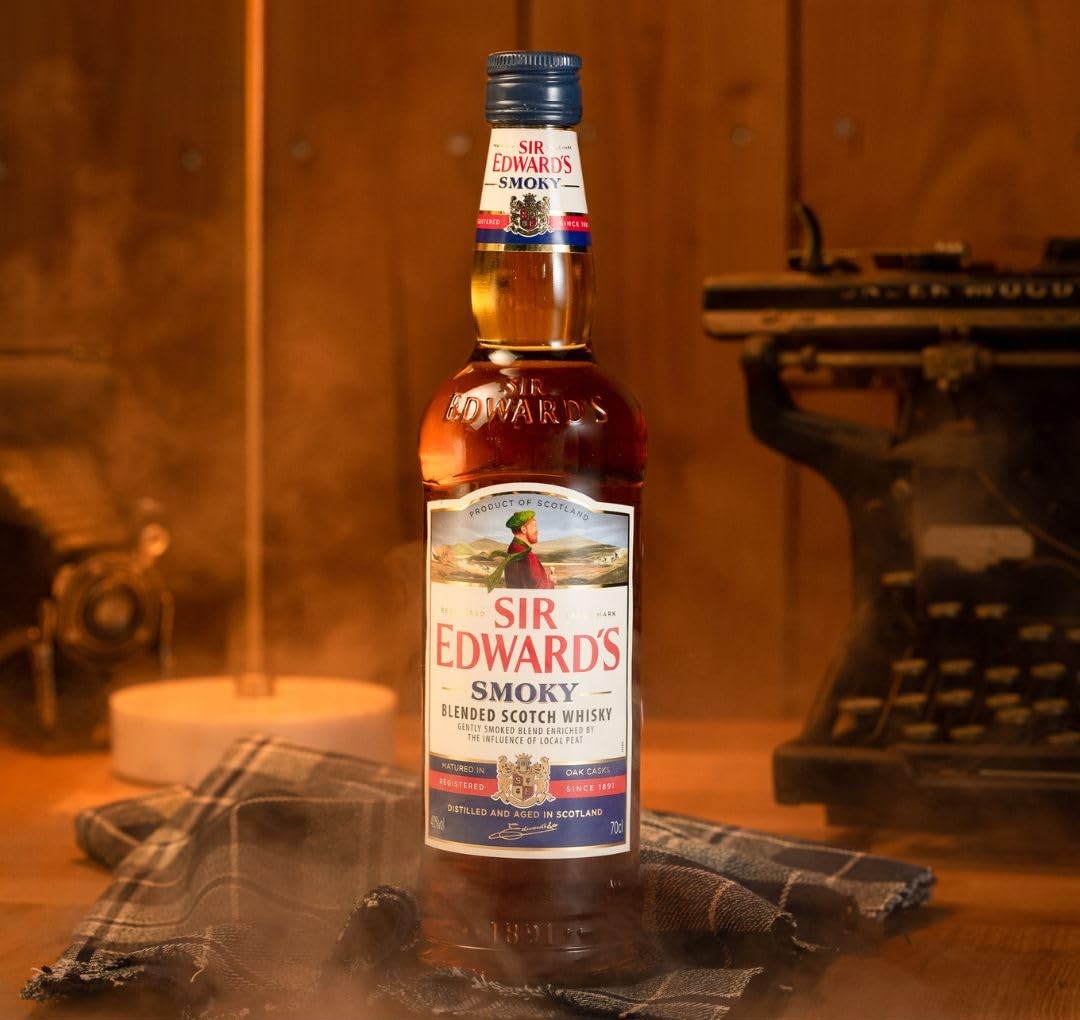 Sir Edward's SMOKY Blended Scotch Whisky 1000ML | Shopee Malaysia