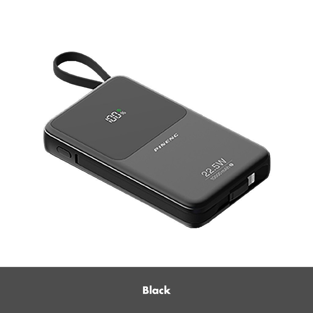 Pineng PN-892 PD (20000mAh) PD 22.5W, Built in Dual-Cable, Digital ...