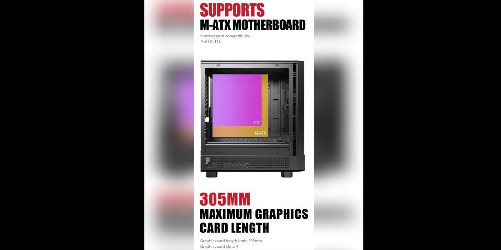 ACEGEEK Blade M-ATX Gaming Casing (Black)(With 3ARGB Fans) | Shopee ...
