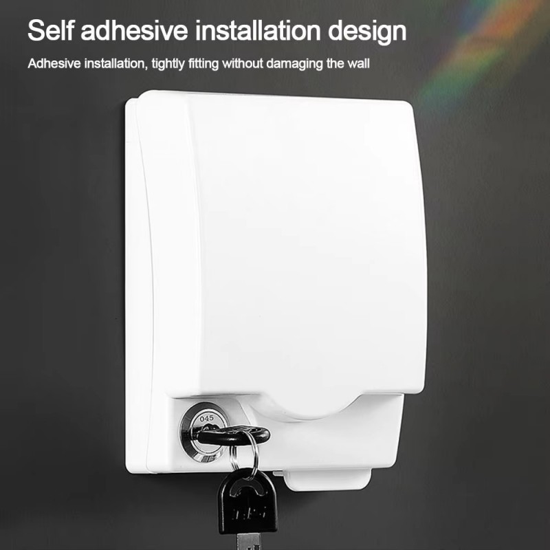 Waterproof Locking Switch Socket Cover With Key Protection Self ...