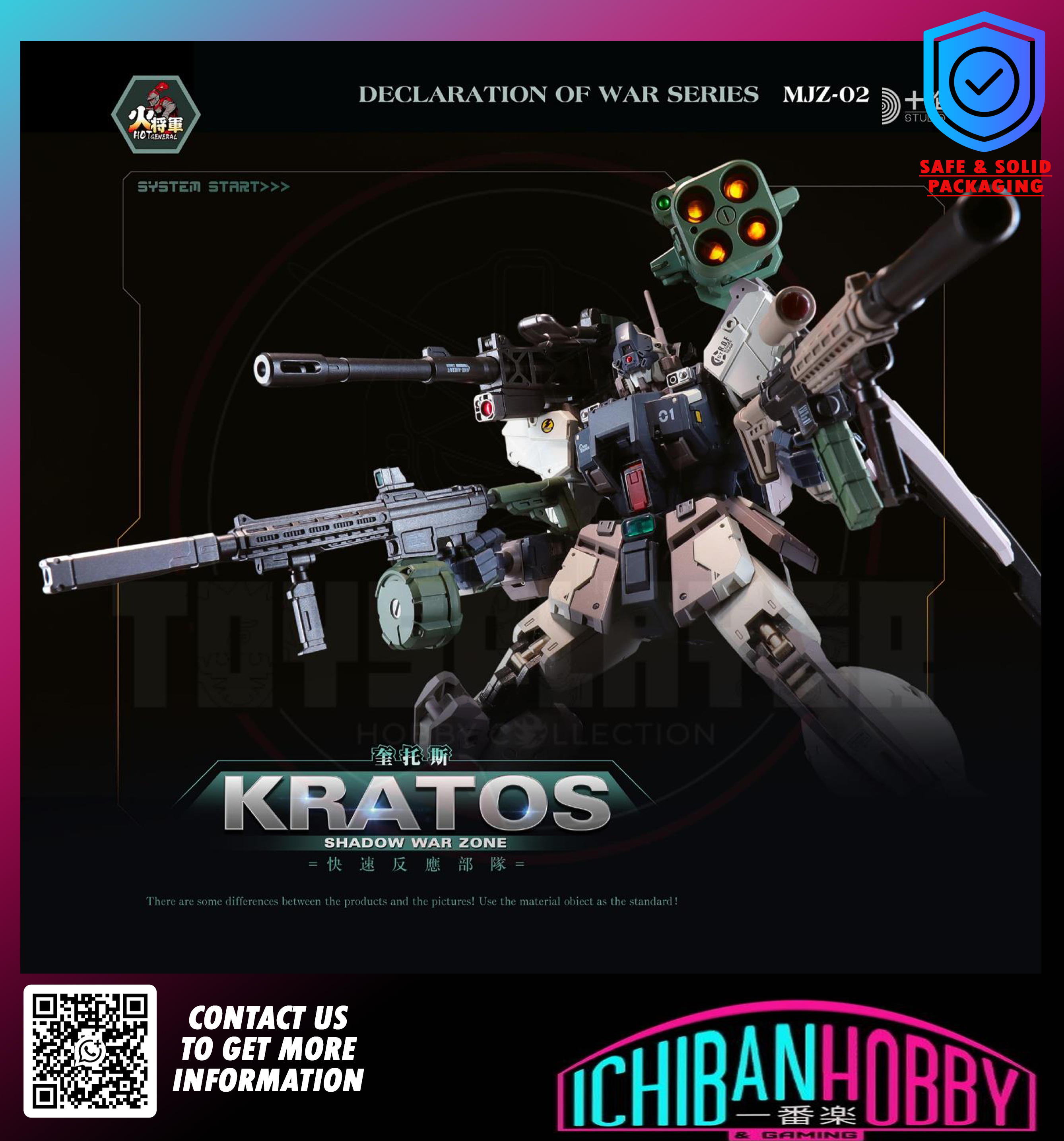 (READY STOCK) HOT GGENERAL DECLARATION OF WAR 1/100 MJZ-02 SHADOW WAR ...