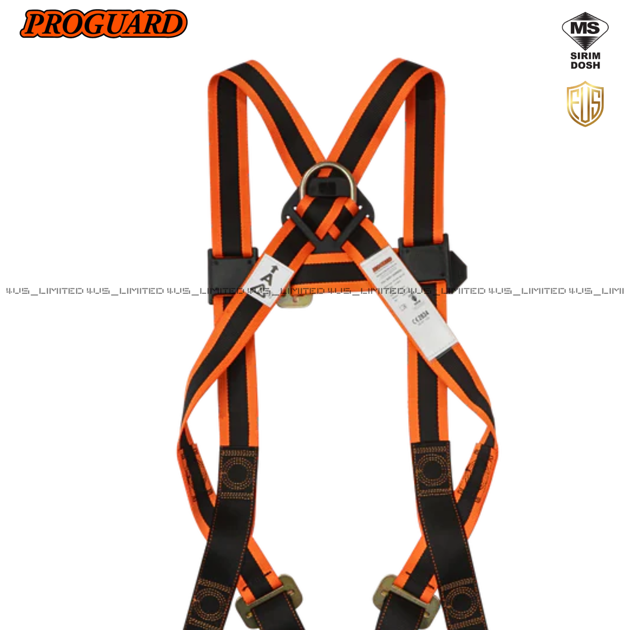 PROGUARD PFP-FBH-108-LITE-SGLY-SET Safety Full Body Harness & Single ...