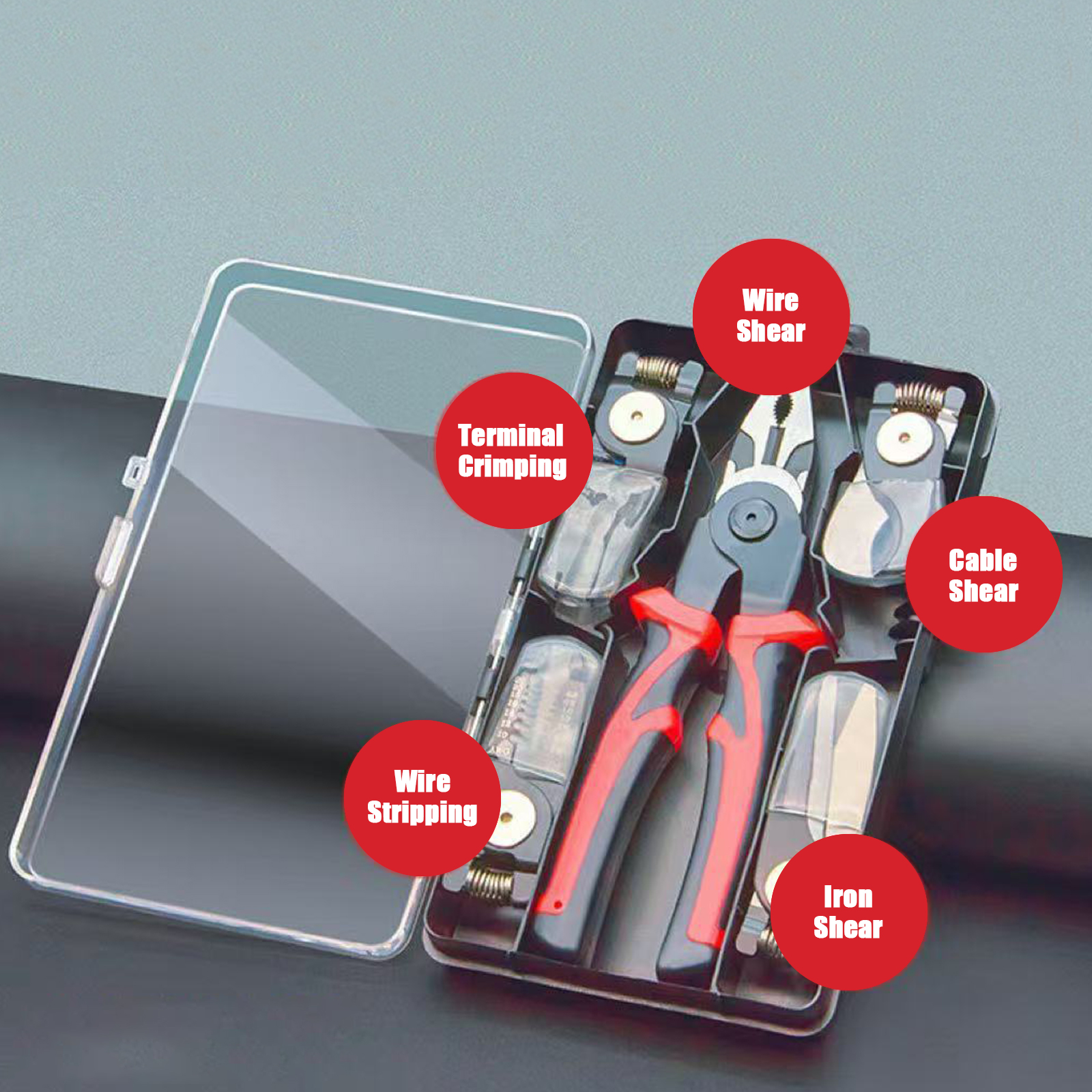 5-in-1 Multi-Functional Pliers Metal Wire Stripping and Crimping Tool ...