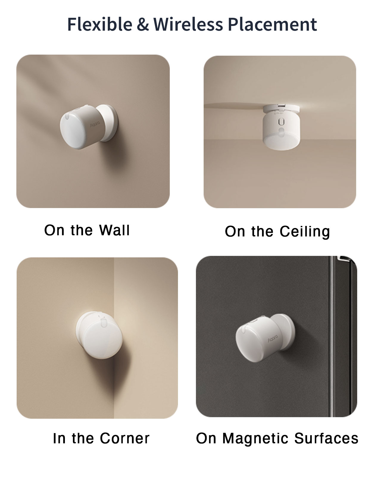 Aqara Presence Sensor FP300 Wireless 5-in-1 Motion Sensor with mmWave ...