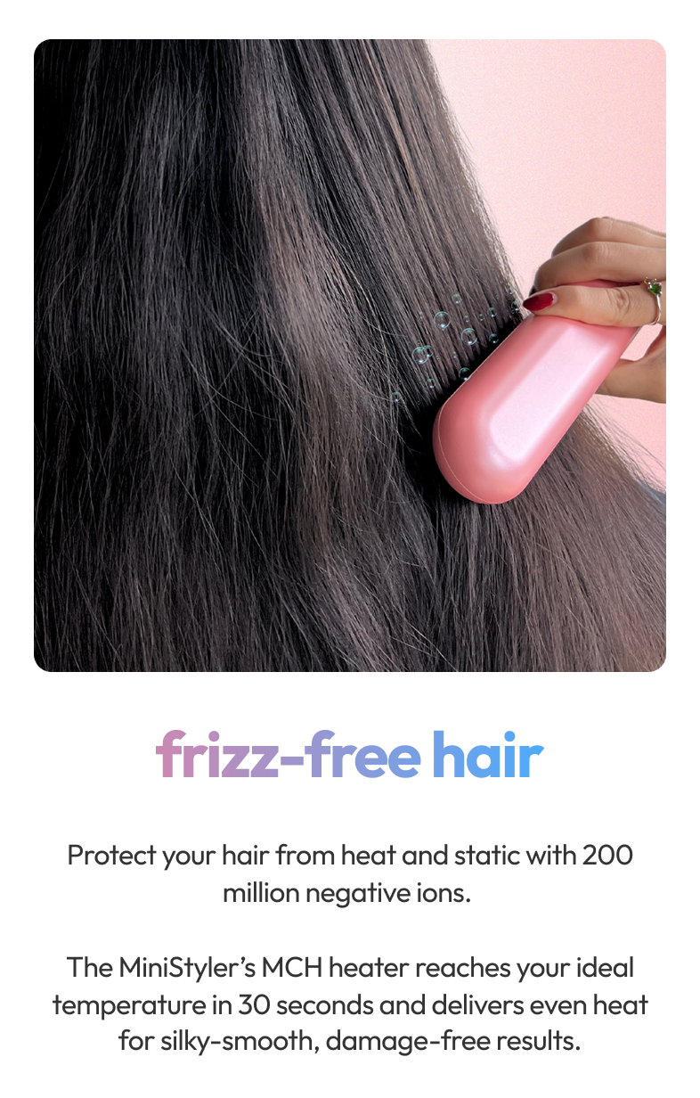 Stryv MiniStyler | Wireless Heated Comb | Anti-Frizz | Compact ...