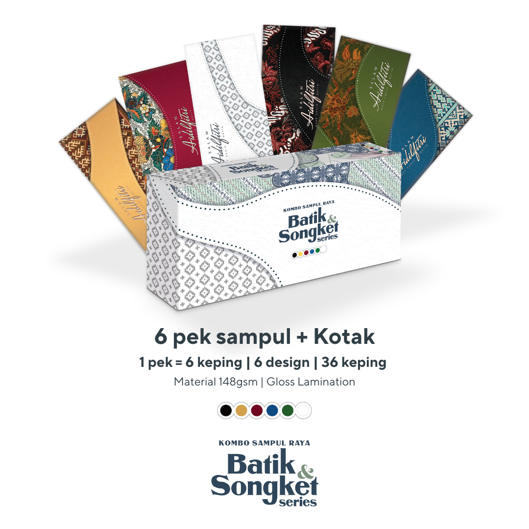 Batik Songket Box | Sampul Raya Sampul Duit Raya Money Packet Viral ...