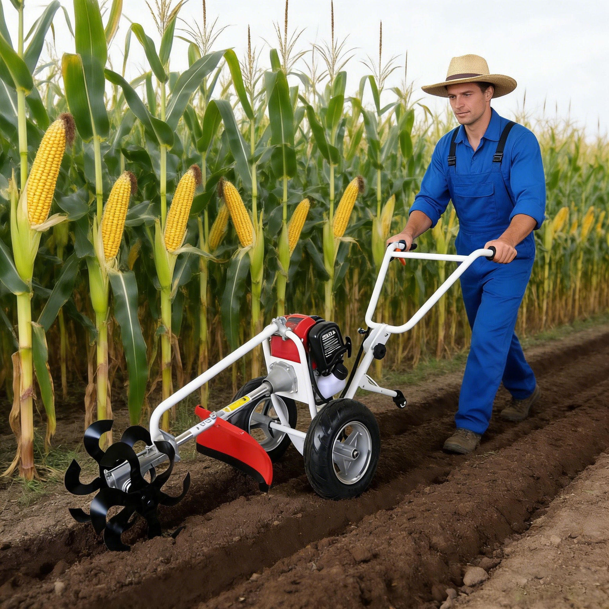 Mekitor Mesin Rumput Tolak Petrol 52cc Multi Function Boleh Tukar Roda ...