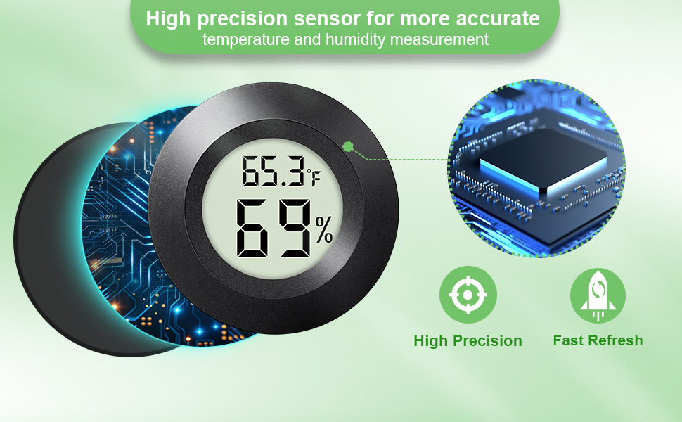 Bambu Lab Mini Hygrometer Thermometer for 3D Printer Filament Storage ...