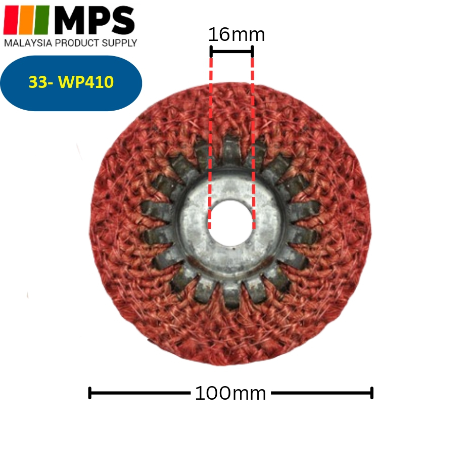 Remax Red Rope Buffing Wheel For Stainless Steel Metal Coarse Grinding ...