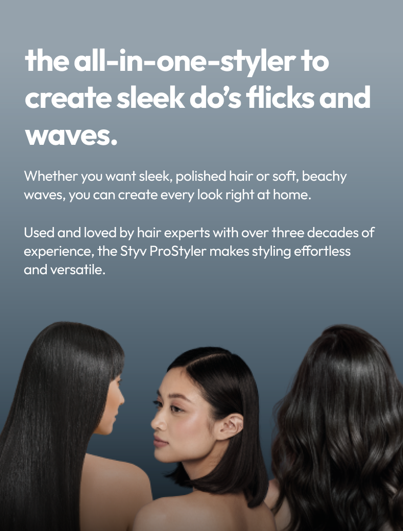 Stryv ProStyler | Salon-Grade Hair Styler | Ceramic Coated | 230°C Fast ...