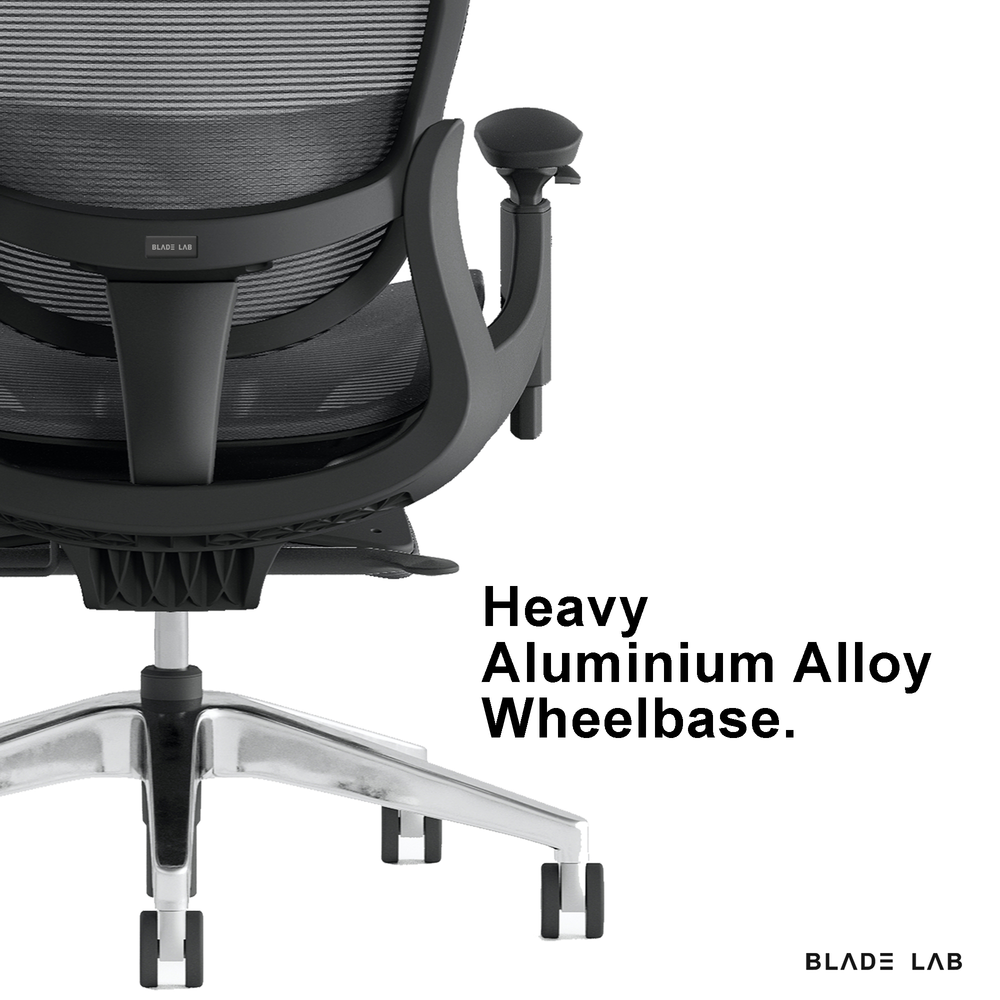 BLADE LAB Lab Air Full Mesh Ergonomic Office Chair With Footrest High ...