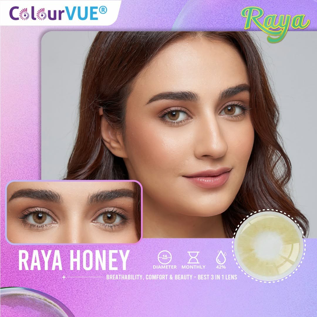 evo ColourVUE Raya Silicone Hydrogel Monthly Color Contact Lenses (2 ...