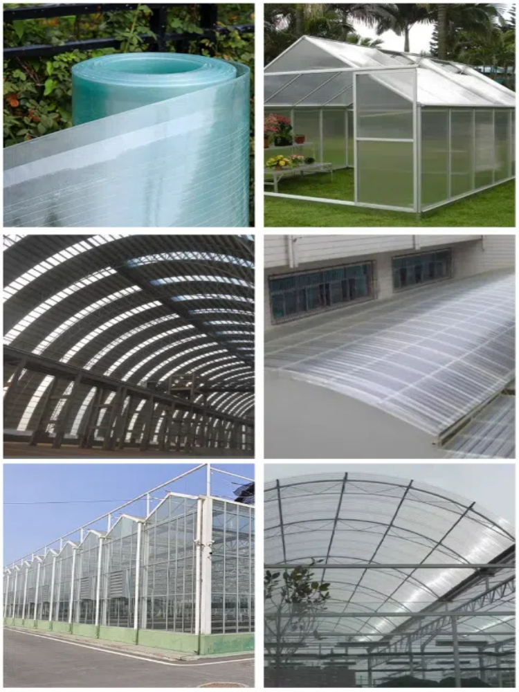 Atap Cerah Lutsinar Rata Polycarbonate sheet FRP Transparent ...