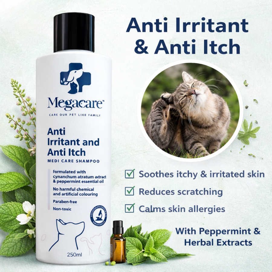 GUN PET Premium Megacare 250ml Pet Shampoo Medi Care Anti Fungal ...