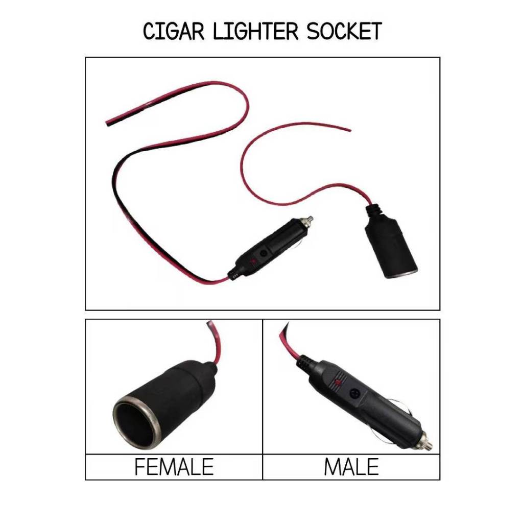 CIGAR LIGHTER SOCKET Socket Lighter Female / Male 12V-24V Car Cigar ...