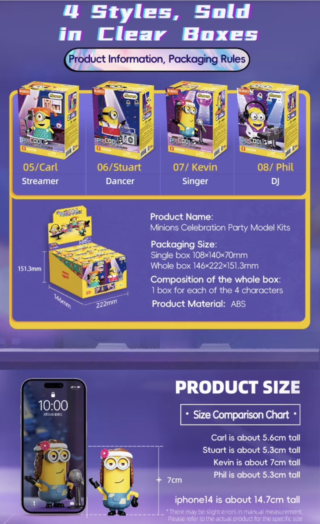 Blokees Bruco Building Block Minions Stuart Kevin Otto Bob Models Kits ...