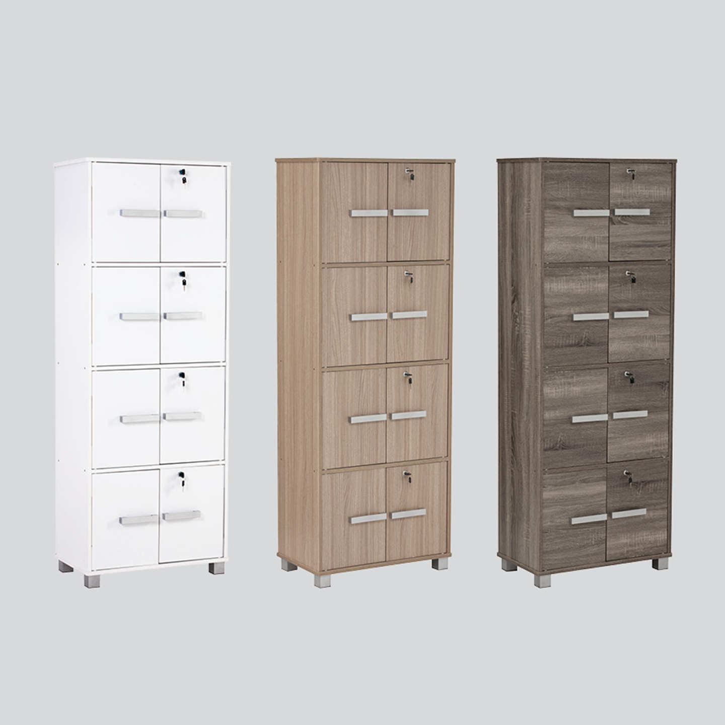HOMATRIX Storage Cabinet Locker Organizer Cupboard Lockable Storage Rak ...