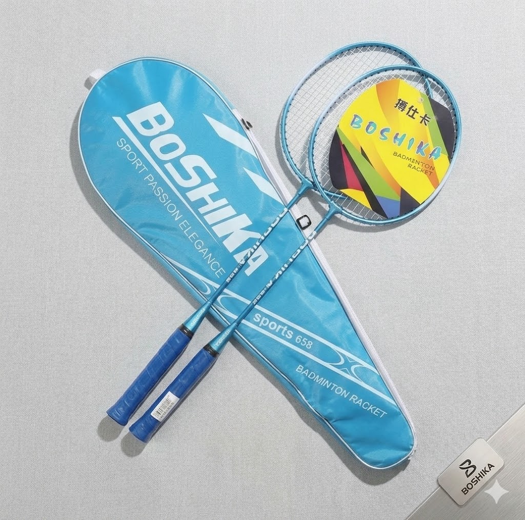 2 PCS Badminton Racket Badminton Racquets Set Double Rackets ( FREE ...