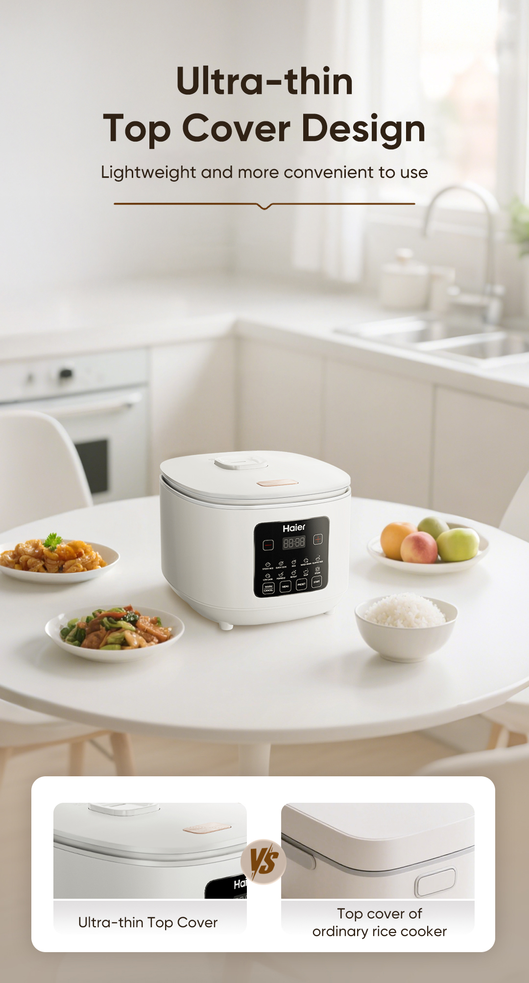 Haier Electric Smart Rice Cooker Multifunction Low Sugar Technology ...