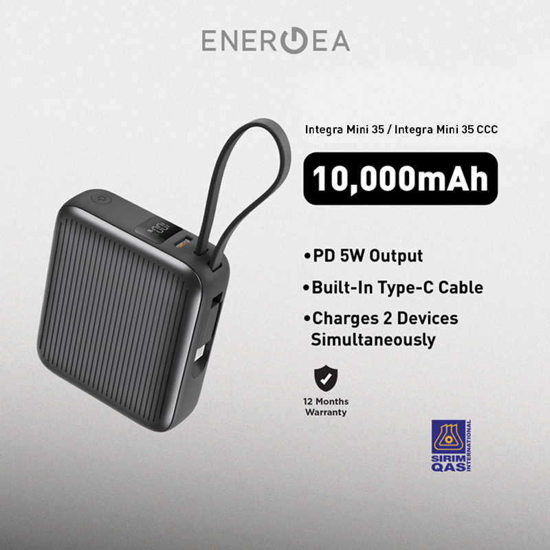 ENERGEA Integra Mini 35/ Integra Mini 35 CCC 10000mAh Power Bank with ...