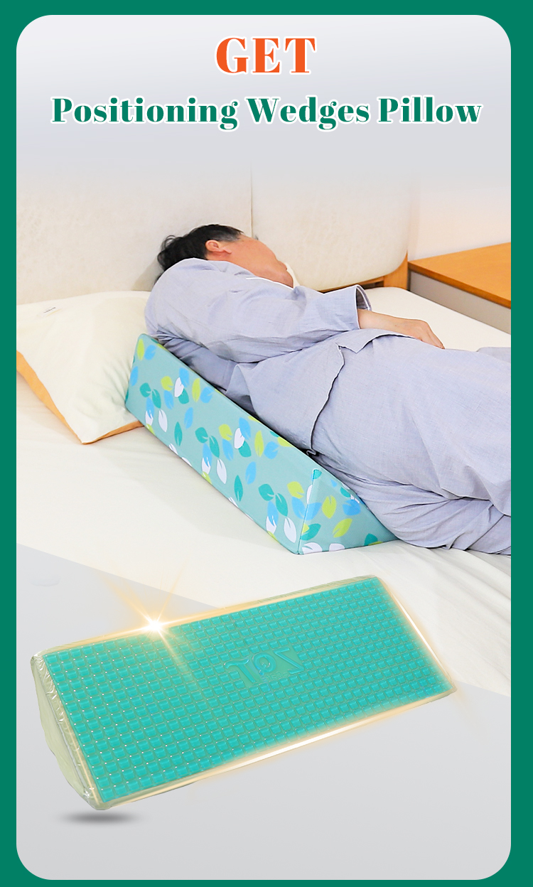 Gel Cooling Triangular Wedge Pillow Pressure Relief Position Support ...