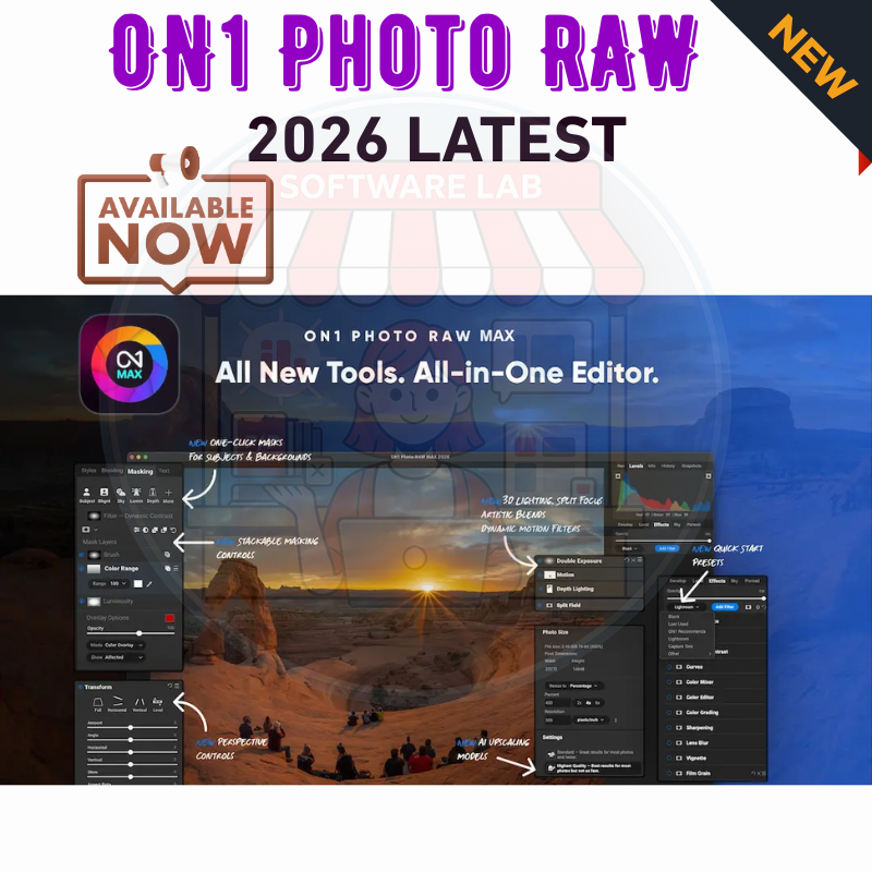 ON1 Photo RAW 2026 & ON1 Photo RAW MAX 2026 Latest with Installation ...